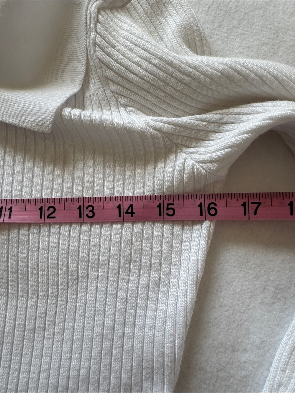 Superdown Revolve White Ribbed Zip Front Sweater Top Two-Way Zip Collared - Picture 6 of 8